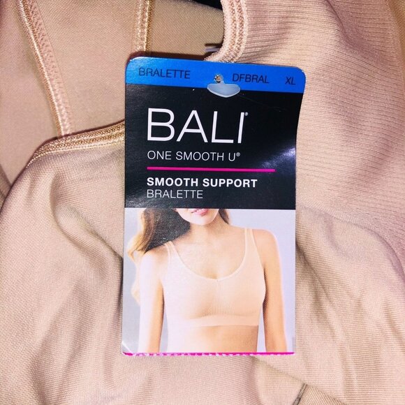 Bali Bralette Size XL Nude One Smooth Up Smooth Support Seamless New - Picture 6 of 8